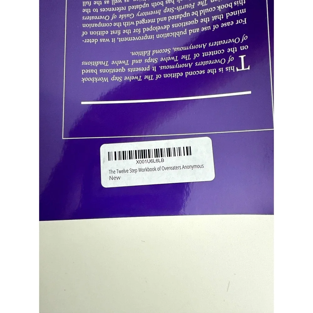 The Twelve Step Workbook of Overeaters Anonymous Second Edition OA Recovery Book